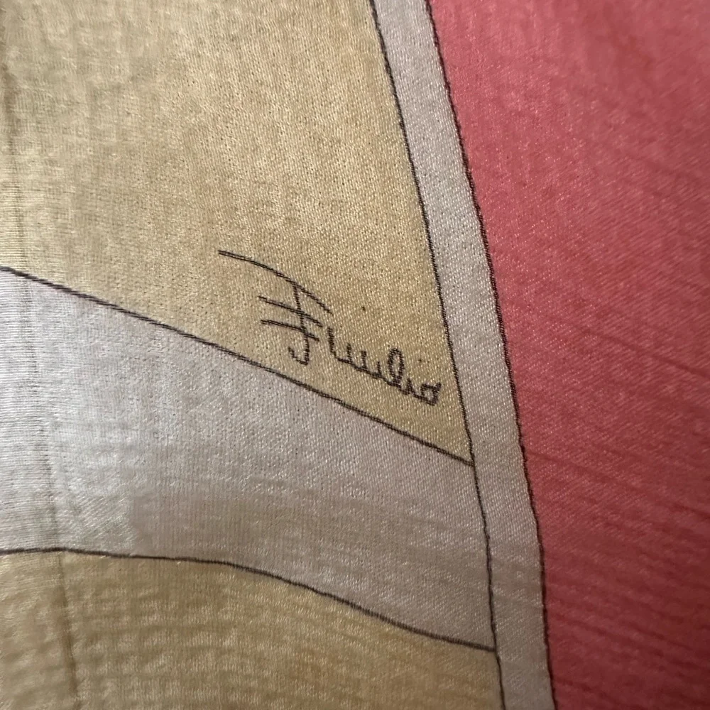 Emilio PUCCI silk chiffon scarf or stole - Picture 8 of 8